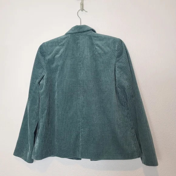 NWT Madewell Corduroy Dorsey Crop Blazer Faded Shale Green Size Small